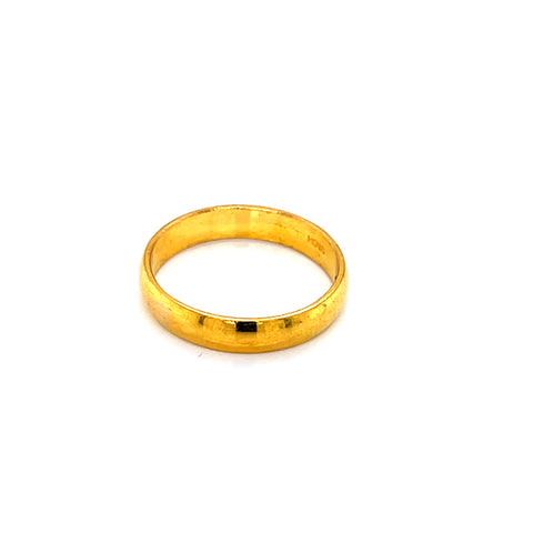 22K YG Men's Band Ring-1pc