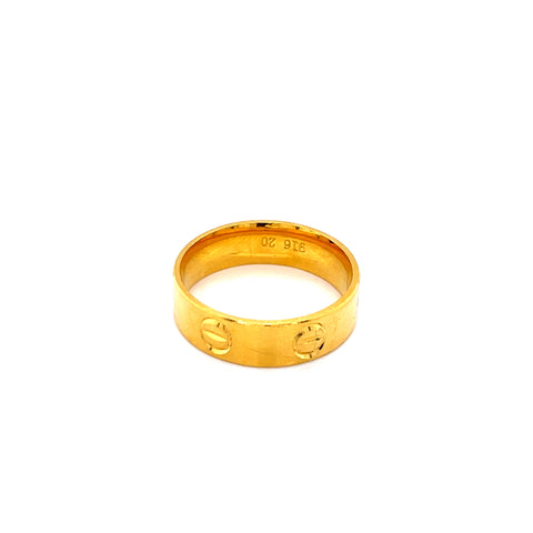 22K YG Men's Fancy Ring-1pc