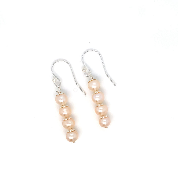 Fresh Water Pearl Sterling Silver Hook Dangler Earring-1pair