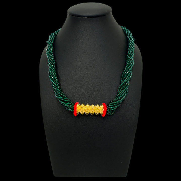 24K YG Green Hydro Pote Tilhari-1pc
