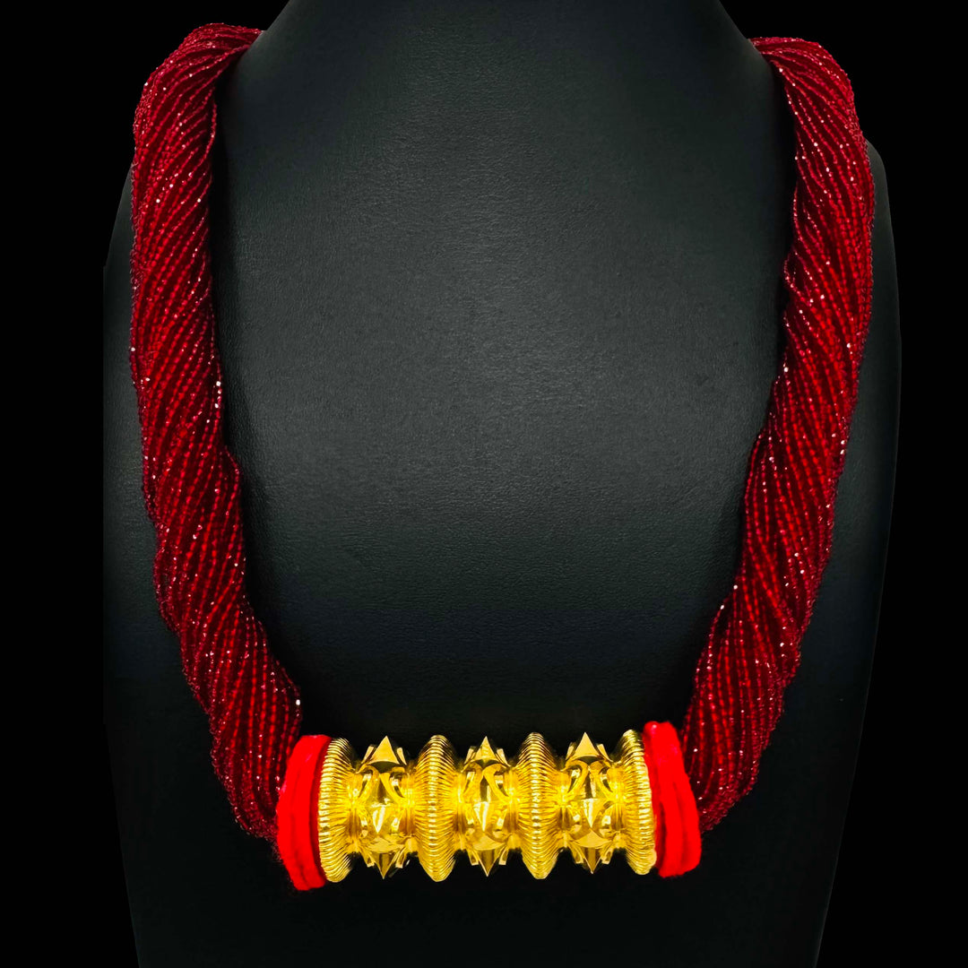 24K YG Red Pote Tilhari-1pc