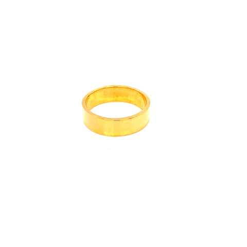 22K YG Plain Band Ring-1pc