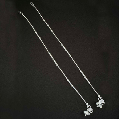 Women Sterling Silver Anklet-1pair