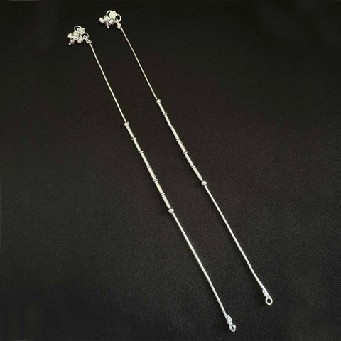 Women Sterling Silver Anklet-1pair