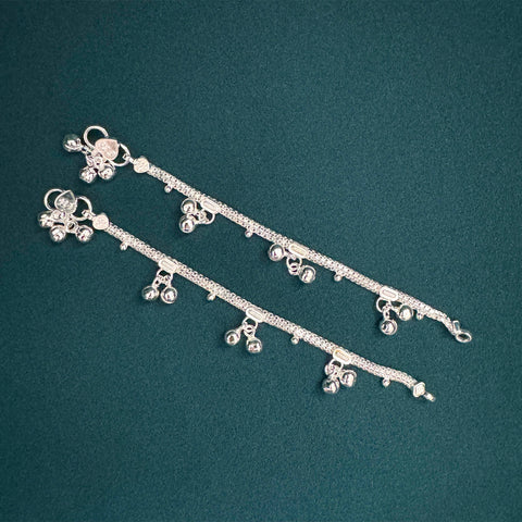 Baby/Toddler Sterling Silver Anklet-1pair