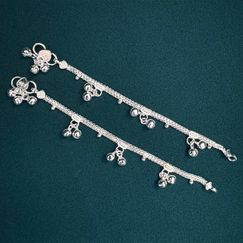 Baby/Toddler Sterling Silver Anklet-1pair