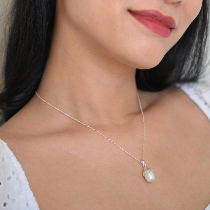 Sterling Silver with FWP Necklace-1pc