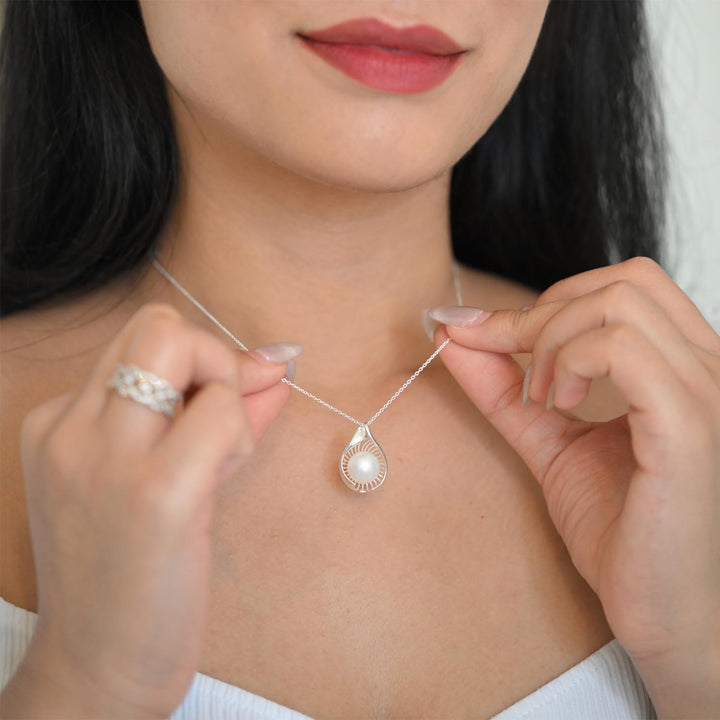 Sterling Silver with FWP Necklace-1pc