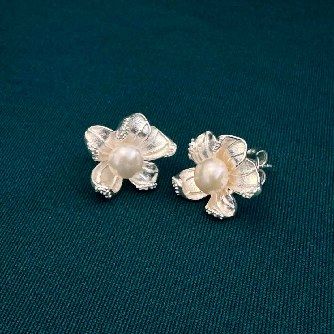 Sterling Silver with FWP Earring-1pair