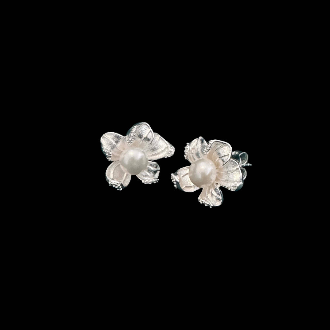 Sterling Silver with FWP Earring-1pair