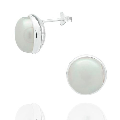 Sterling Silver with FWP Earring-1pair