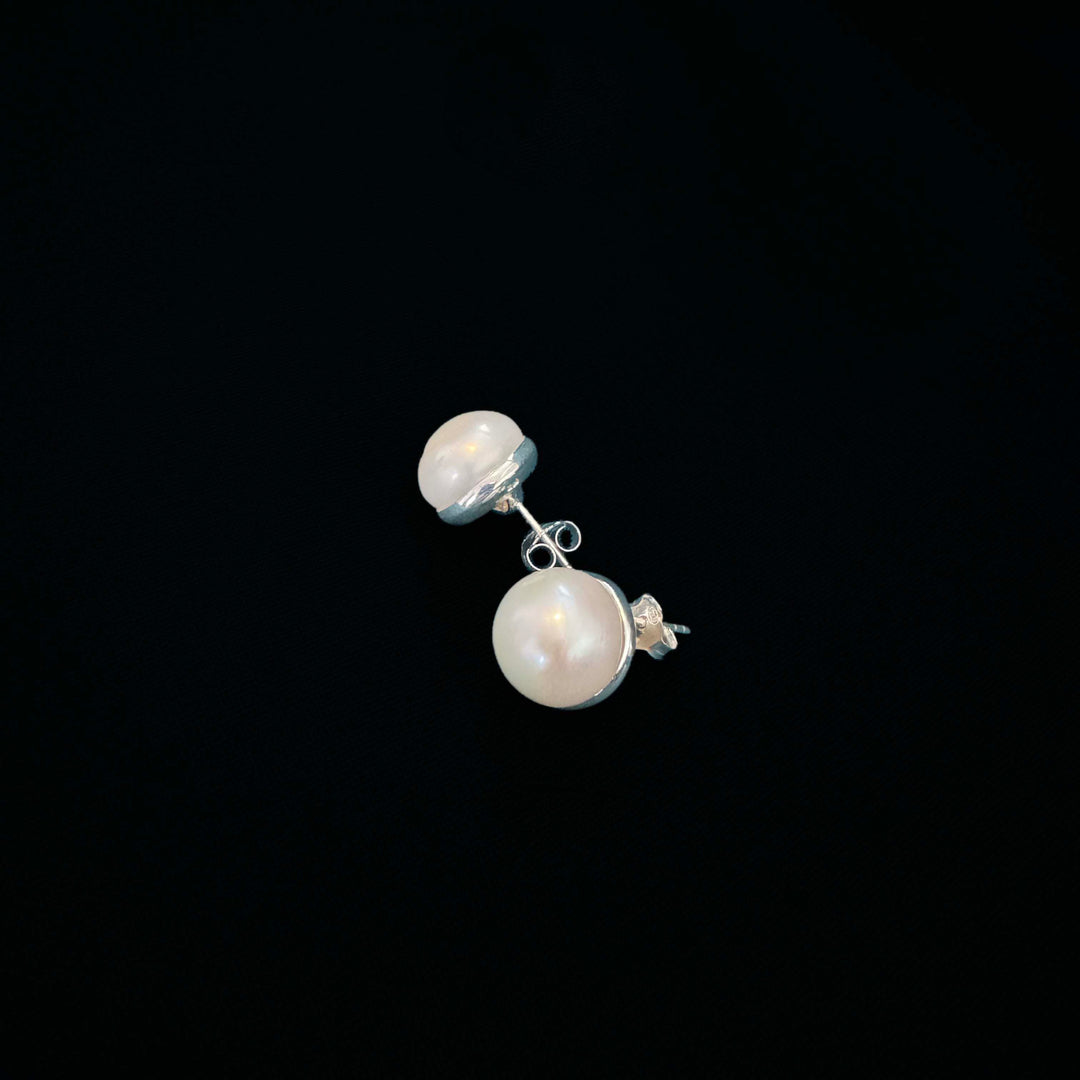 Sterling Silver with FWP Earring-1pair