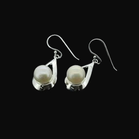 Sterling Silver with FWP Earring-1pair