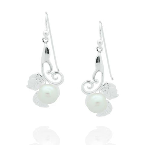 Sterling Silver with FWP Earring-1pair