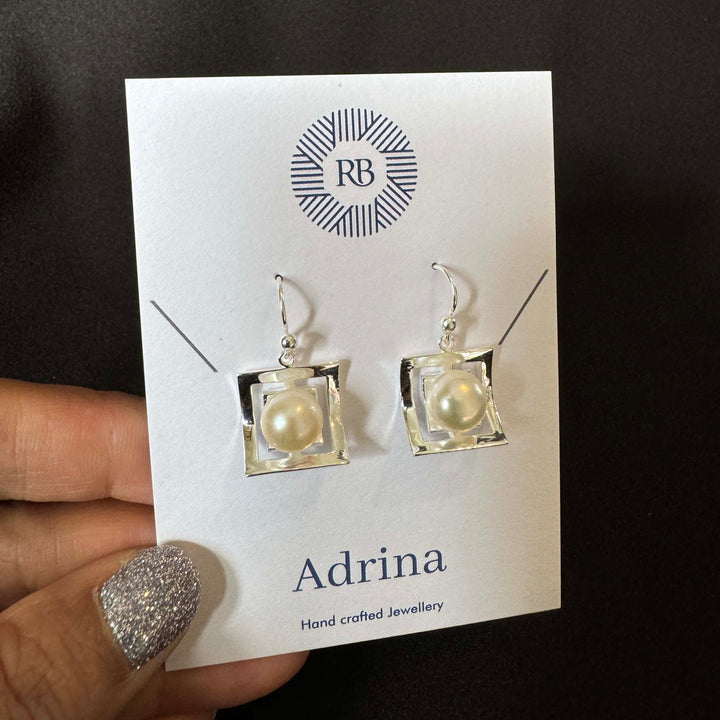 Sterling Silver with FWP Earring-1pair