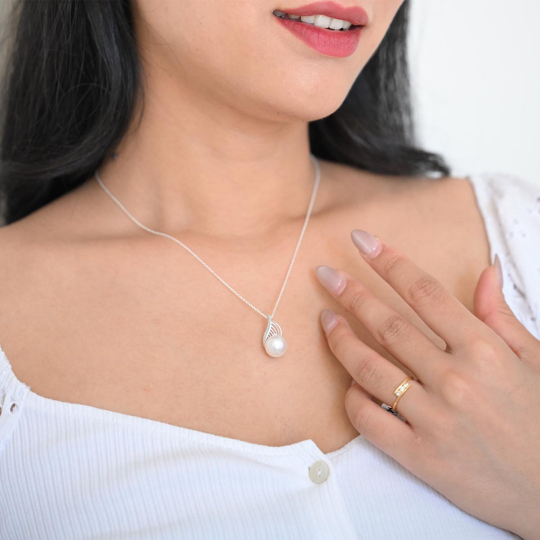 Sterling Silver with FWP Necklace-1pc