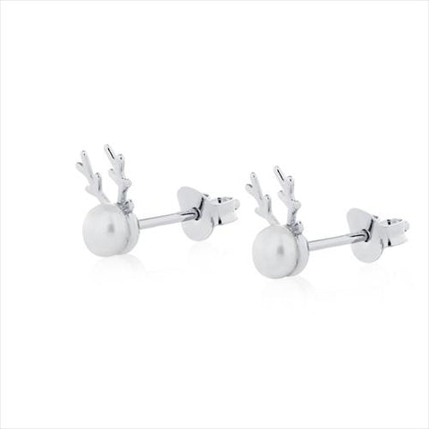 Sterling Silver with FWP Earring-1pair