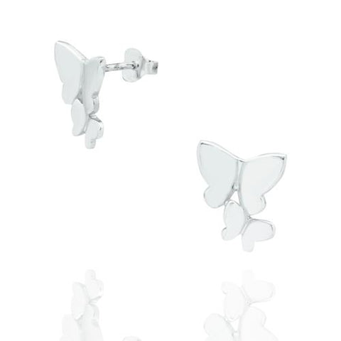 Sterling Silver Butterfly Earring-1pair