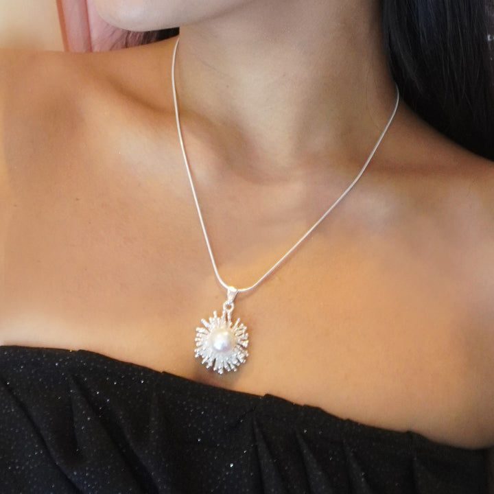 Sterling Silver with FWP Necklace-1pc