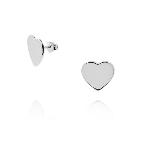 Sterling Silver Heart Earring-1pair