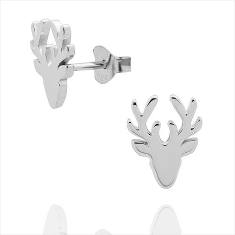 Sterling Silver Deer Earring-1pair