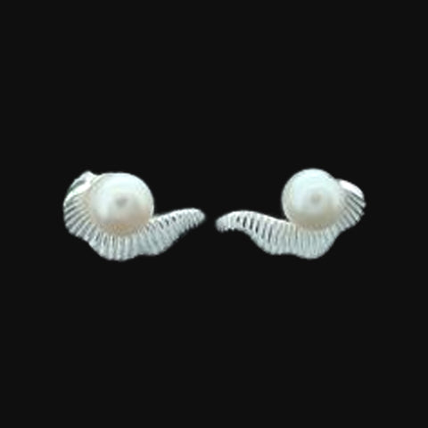 Sterling Silver FWP Earring-1pair