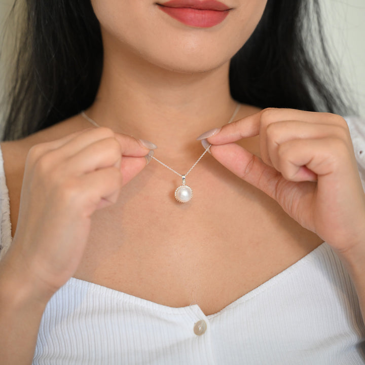 Sterling Silver with FWP Necklace-1pc