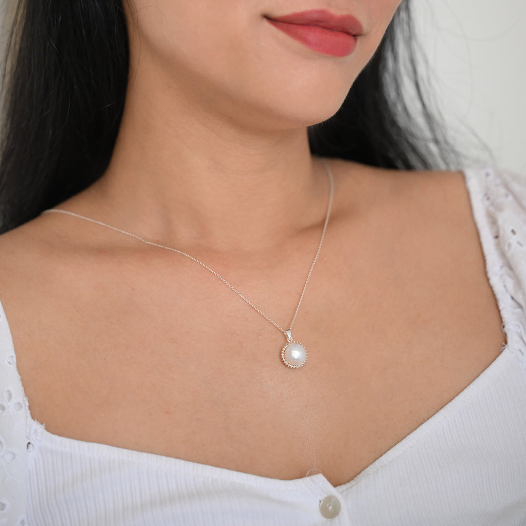 Sterling Silver with FWP Necklace-1pc