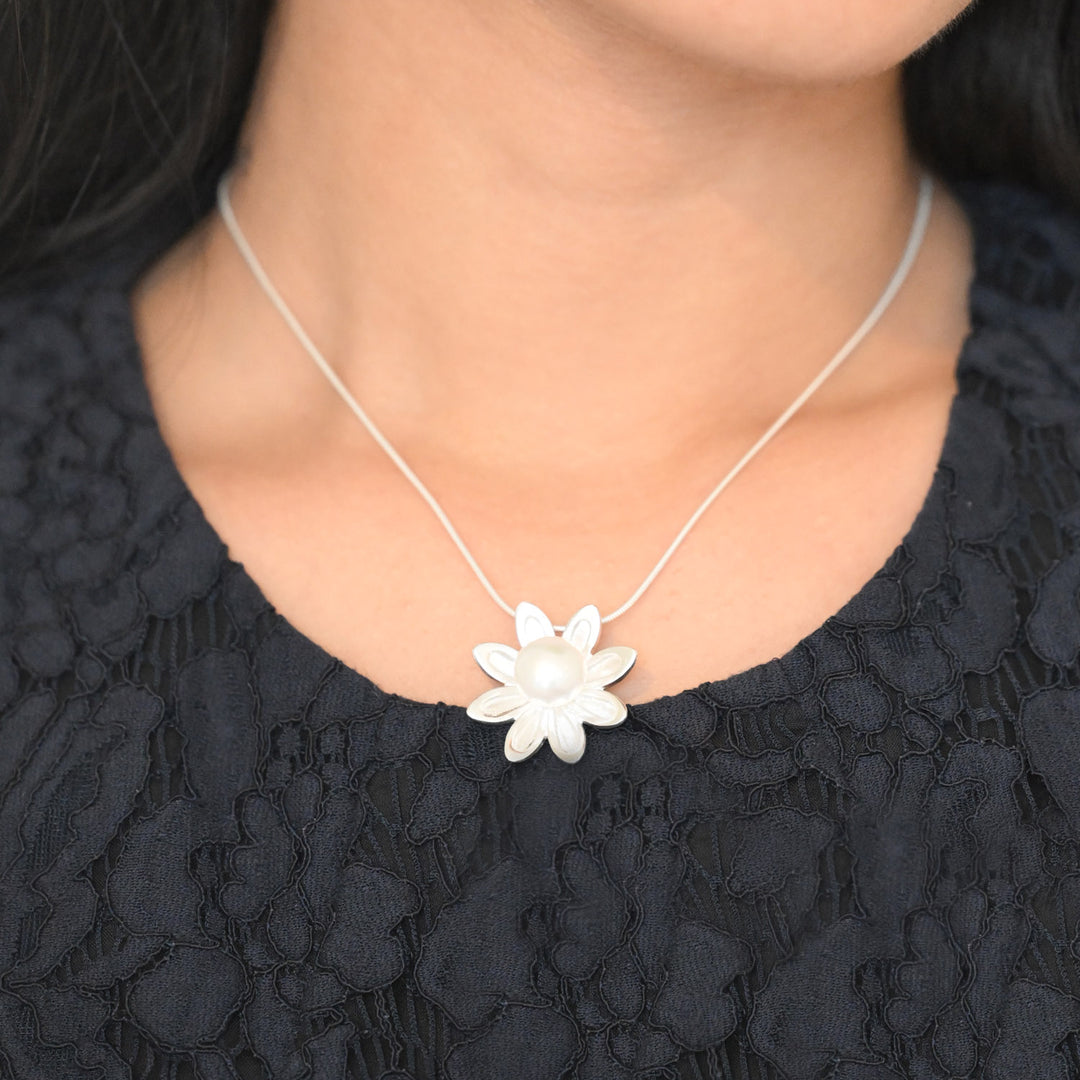 Sterling Silver with FWP Necklace-1pc