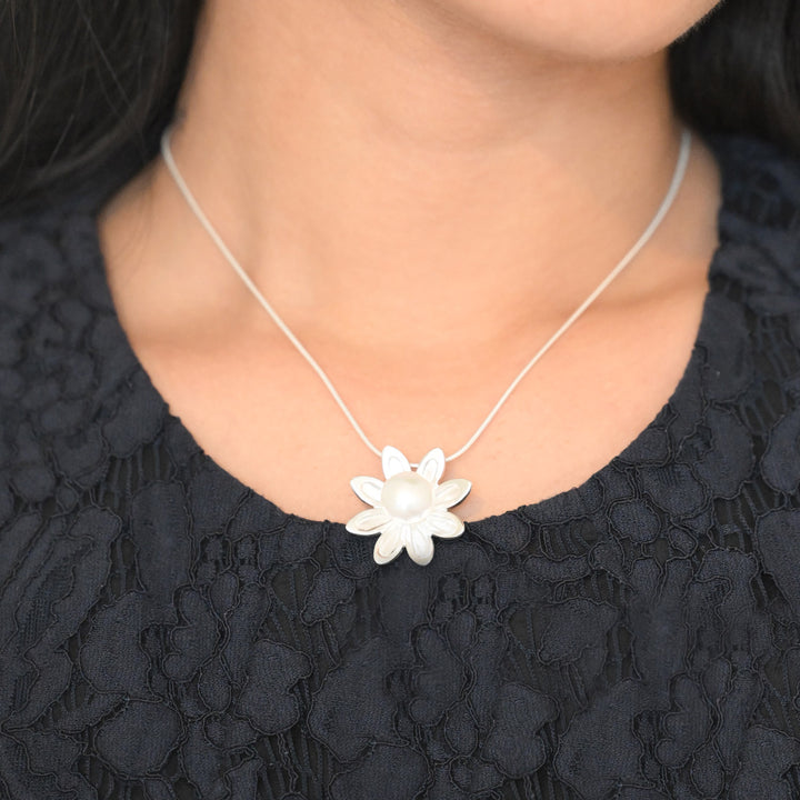 Sterling Silver with FWP Necklace-1pc