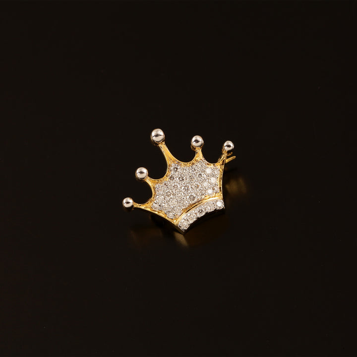 9K YG Fancy Diamond Brooch-1pc
