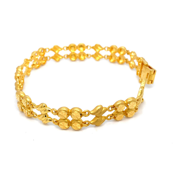 22K YG Fancy Bracelet-1pc