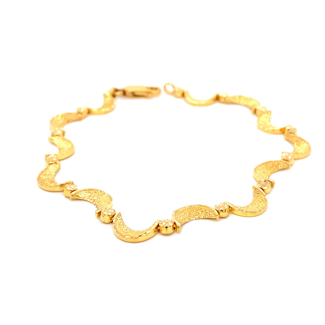 22K YG Fancy Bracelet-1pc
