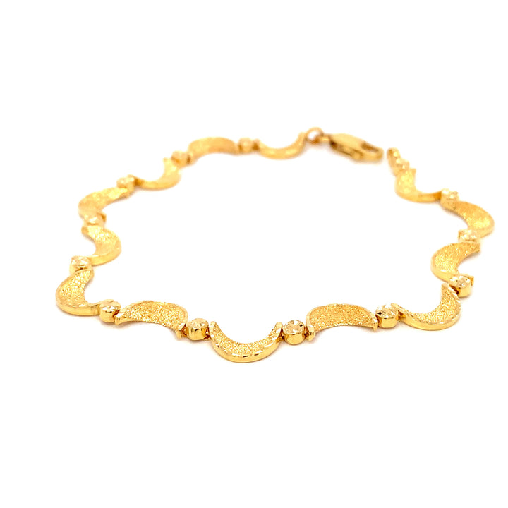 22K YG Fancy Bracelet-1pc