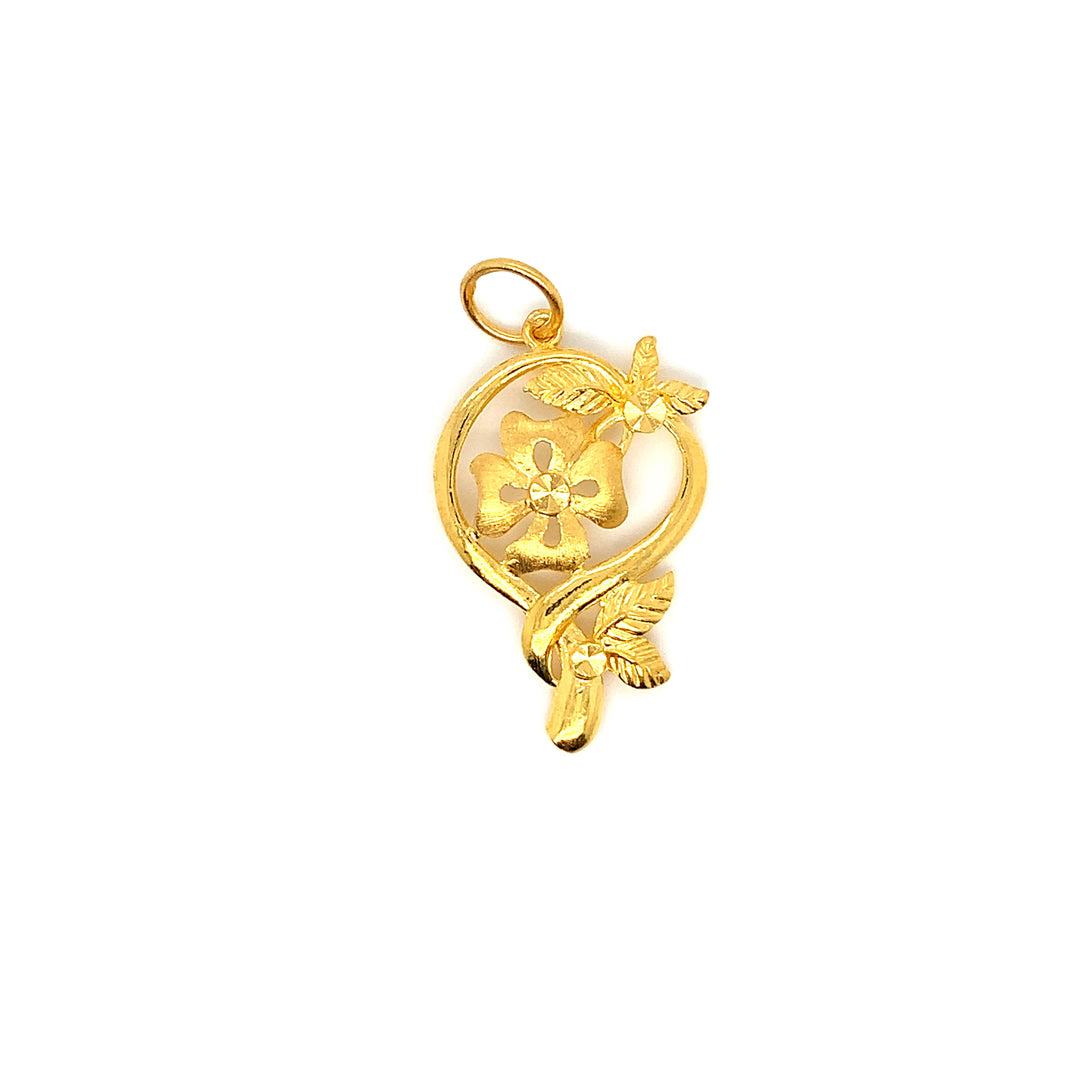 22K YG Fancy Pendant-1pc