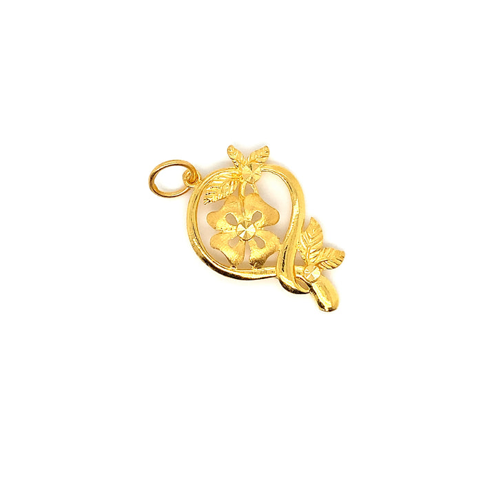 22K YG Fancy Pendant-1pc