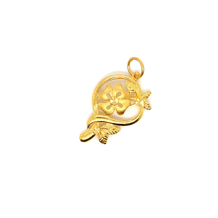 22K YG Fancy Pendant-1pc