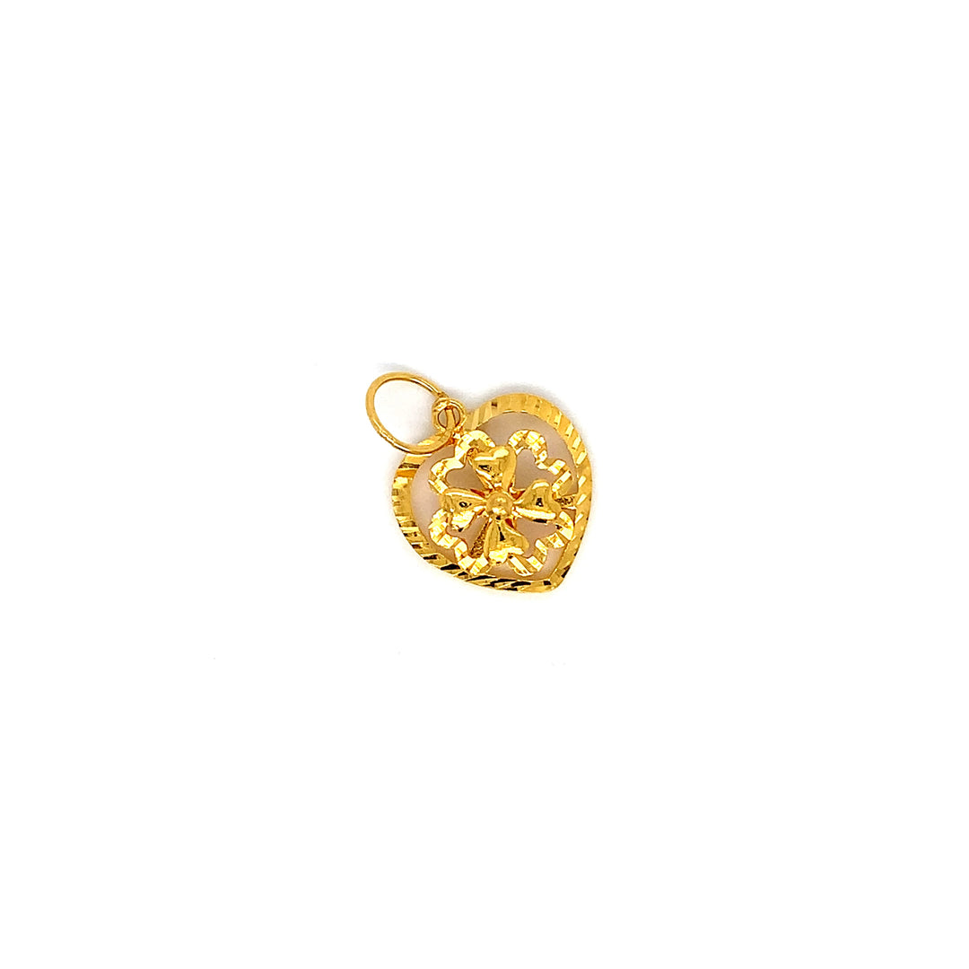 22K YG Flower Pendant-1pc
