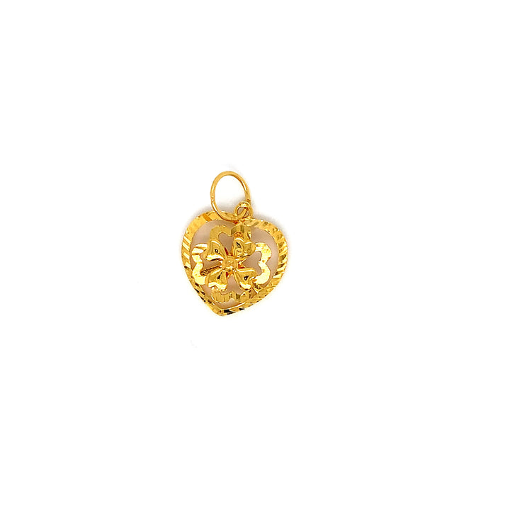 22K YG Flower Pendant-1pc