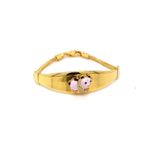 22K YG Panda Bracelet-1pc