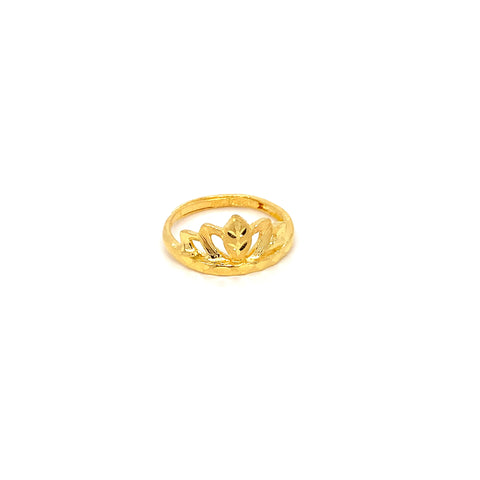 24K YG Ladies Adjustable Ring-1pc