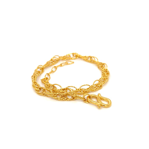 24K YG Fancy Bracelet-1pc