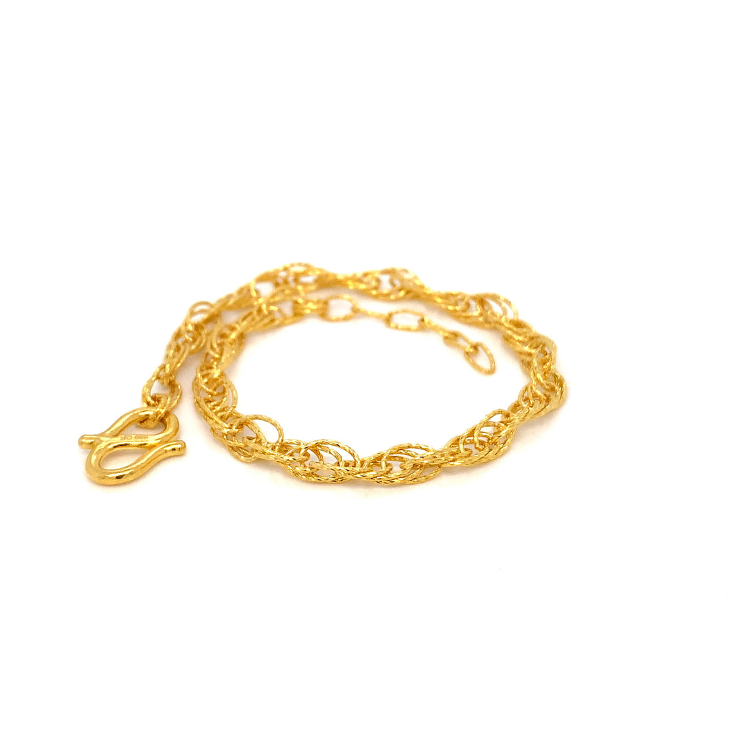 24K YG Fancy Bracelet-1pc