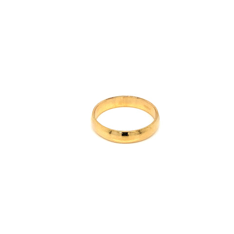 22K YG Plain Band Ring-1pc