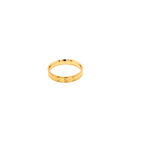 22K YG Fancy Band Ring-1pc