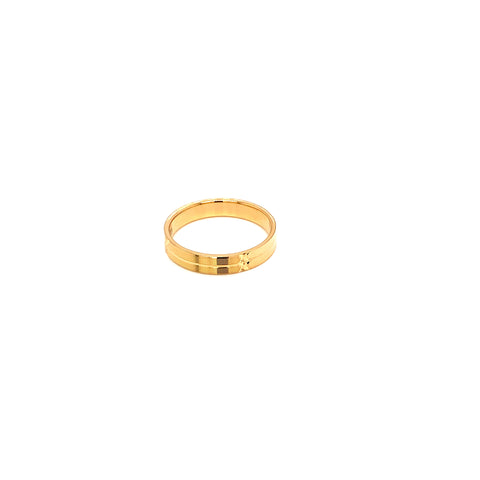 22K YG Fancy Band Ring-1pc