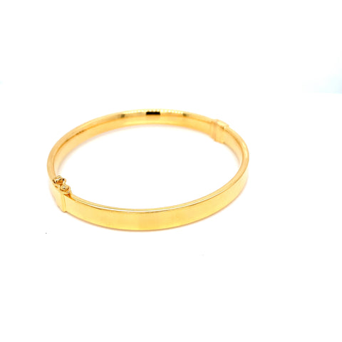 22K YG Screw Bangle-1pc