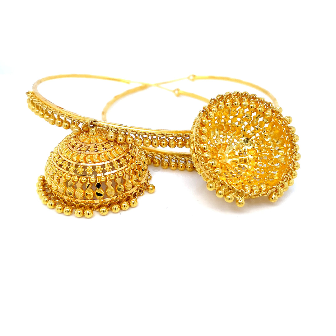 22K YG Heavy Dangler Earring-1pair