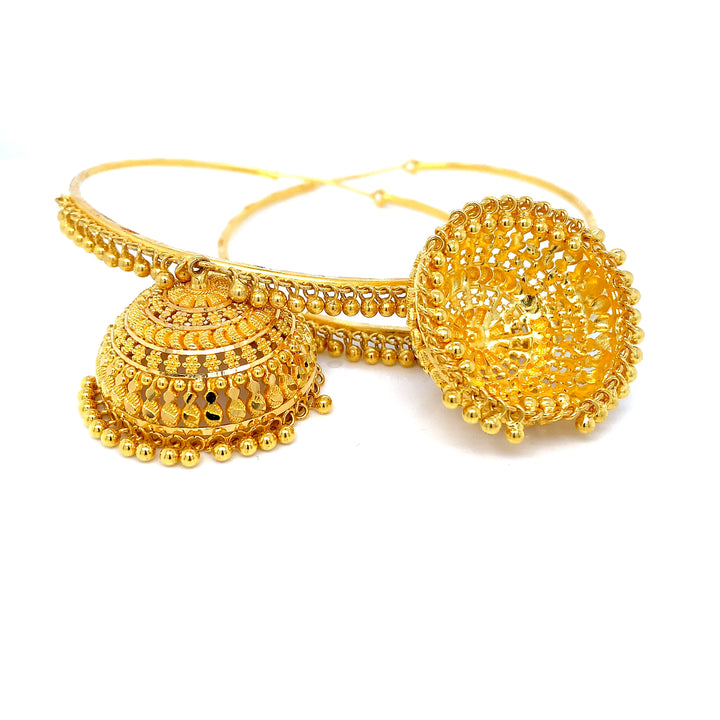 22K YG Heavy Dangler Earring-1pair