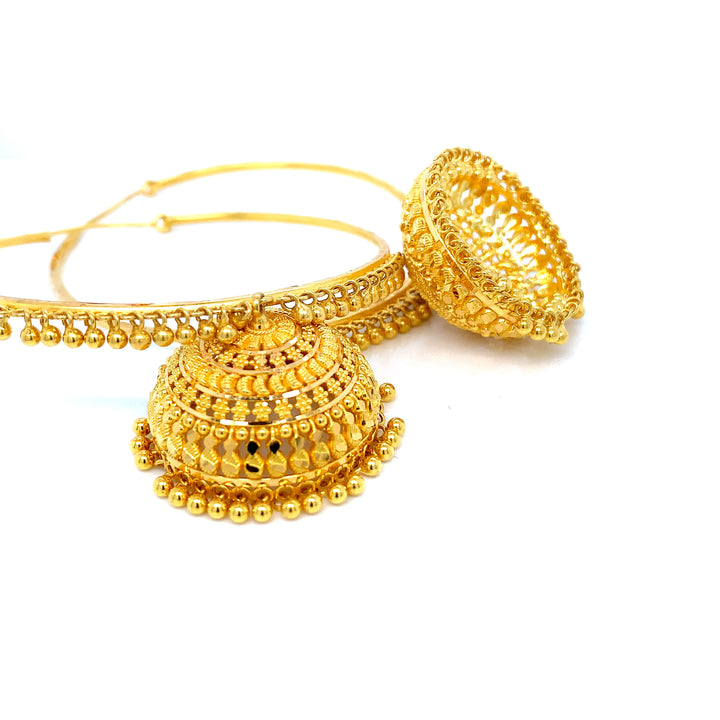 22K YG Heavy Dangler Earring-1pair